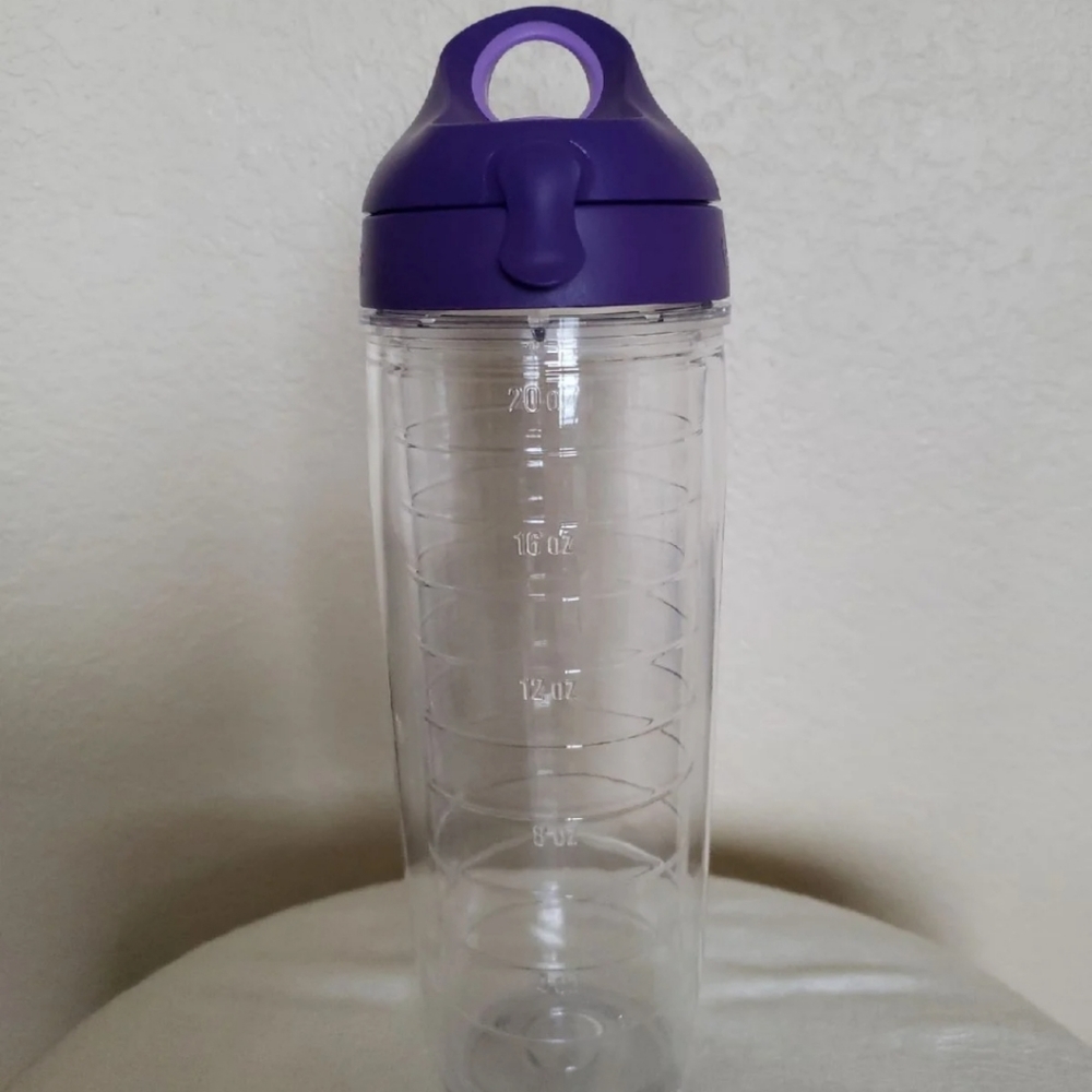 SOLD - Tervis Water Bottle with Purple Lid